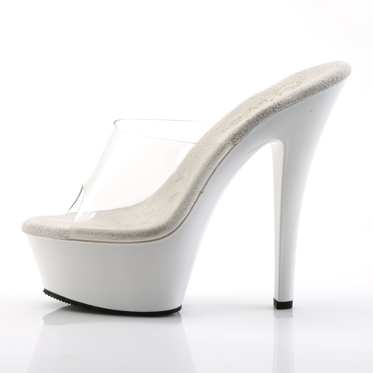 Pleaser Sandales pour femmes KISS-201 clr / wht