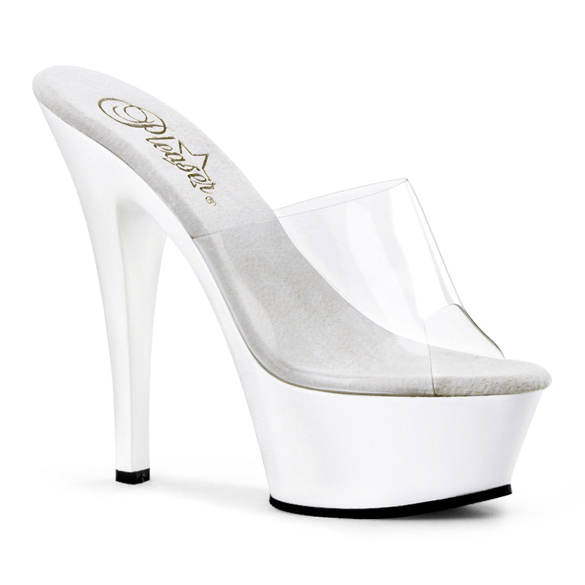 Pleaser Sandales pour femmes KISS-201 clr / wht