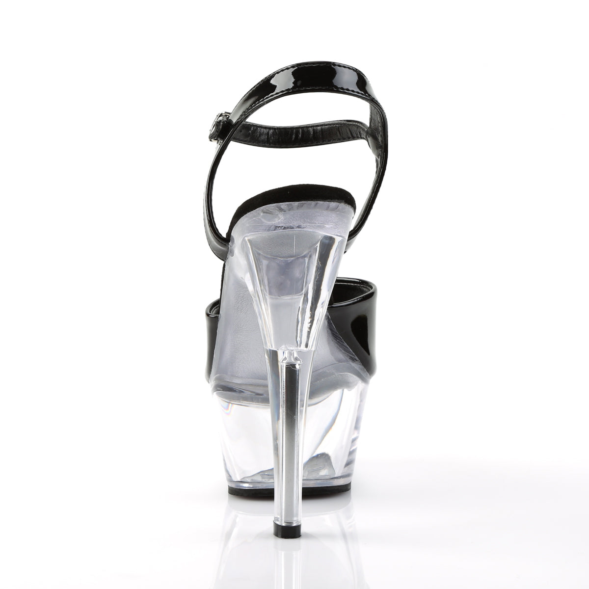 Pleaser Sandales pour femmes KISS-209 BLK PAT / CLR