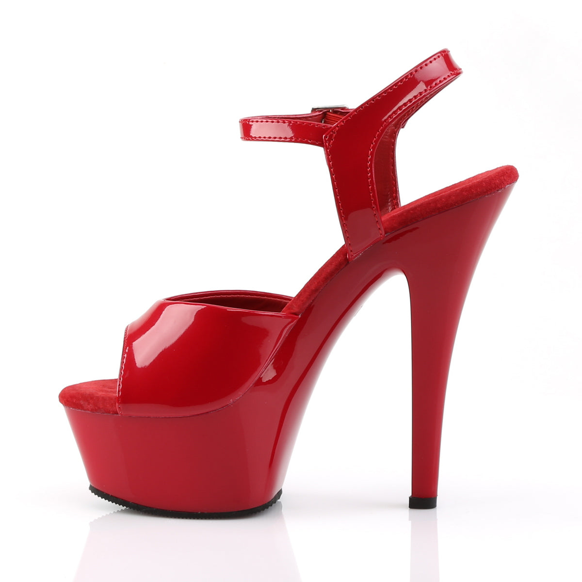 Pleaser Sandales pour femmes KISS-209 Pat rouge / rouge