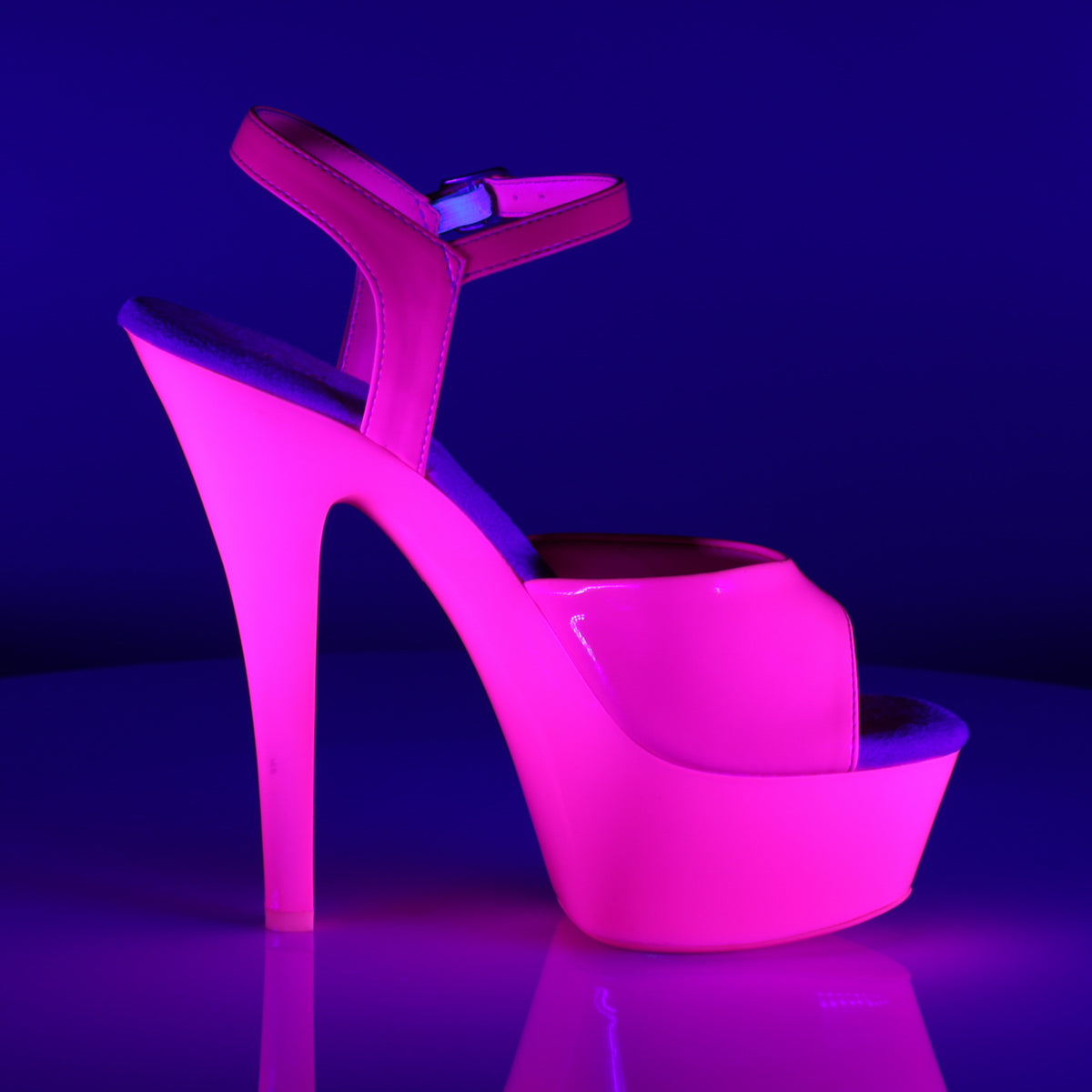 Pleaser Sandales pour femmes KISS-209udu néon H. rose / h. Rose