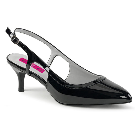 Pleaser Pink Label Pompes pour femmes Kitten-02 blk pat
