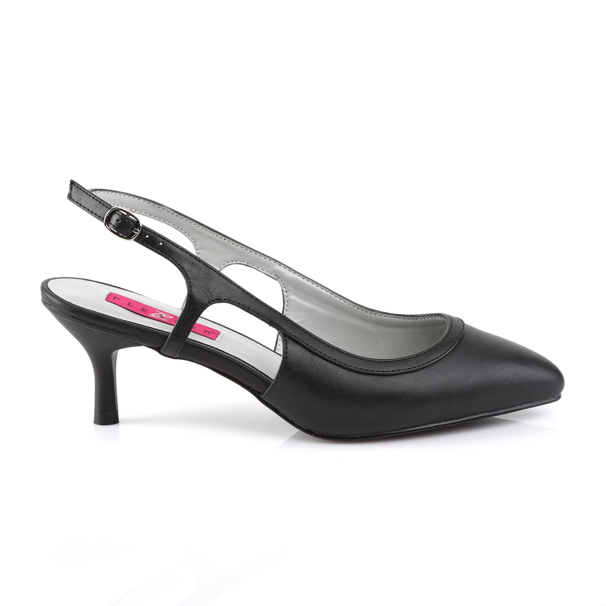 Pleaser Pink Label Pompes pour femmes Kitten-02 cuir fausse blk