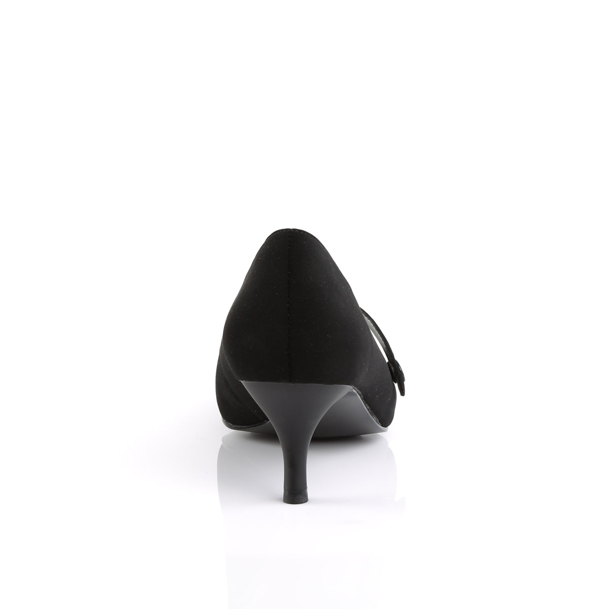 Pleaser Pink Label Womens Pumps KITTEN-03 Blk Nubuck