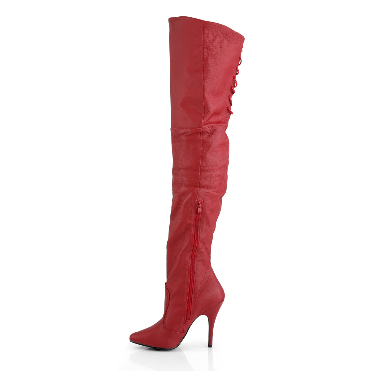 Pleaser Bottes pour femmes LEGEND-8899 Cuir rouge (P)