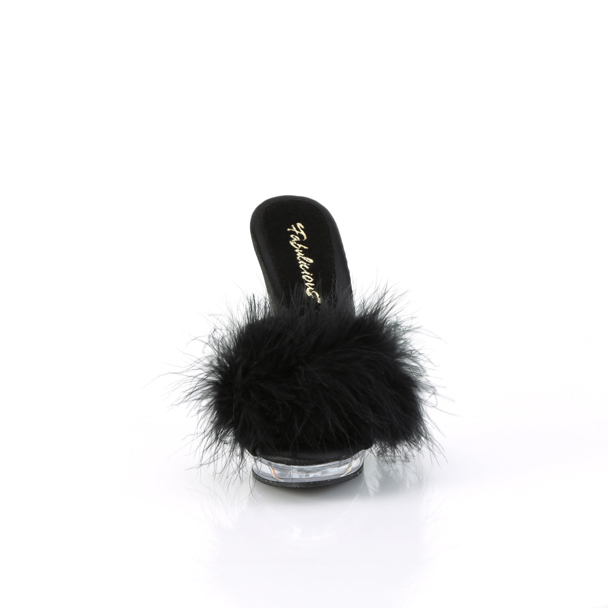 Fabulicious Sandales pour femmes LIP-101-8 BLK STIN-FUR / CLR