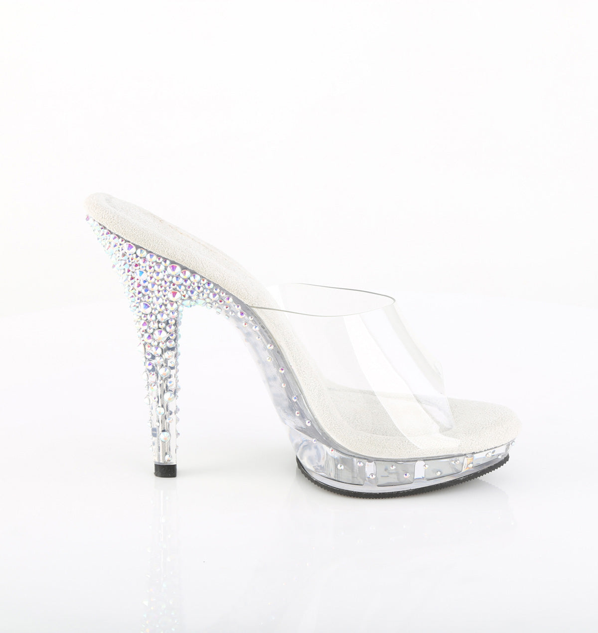 Fabulicious Women's Shoes LIP-101CAS Clr/Slv AB RS