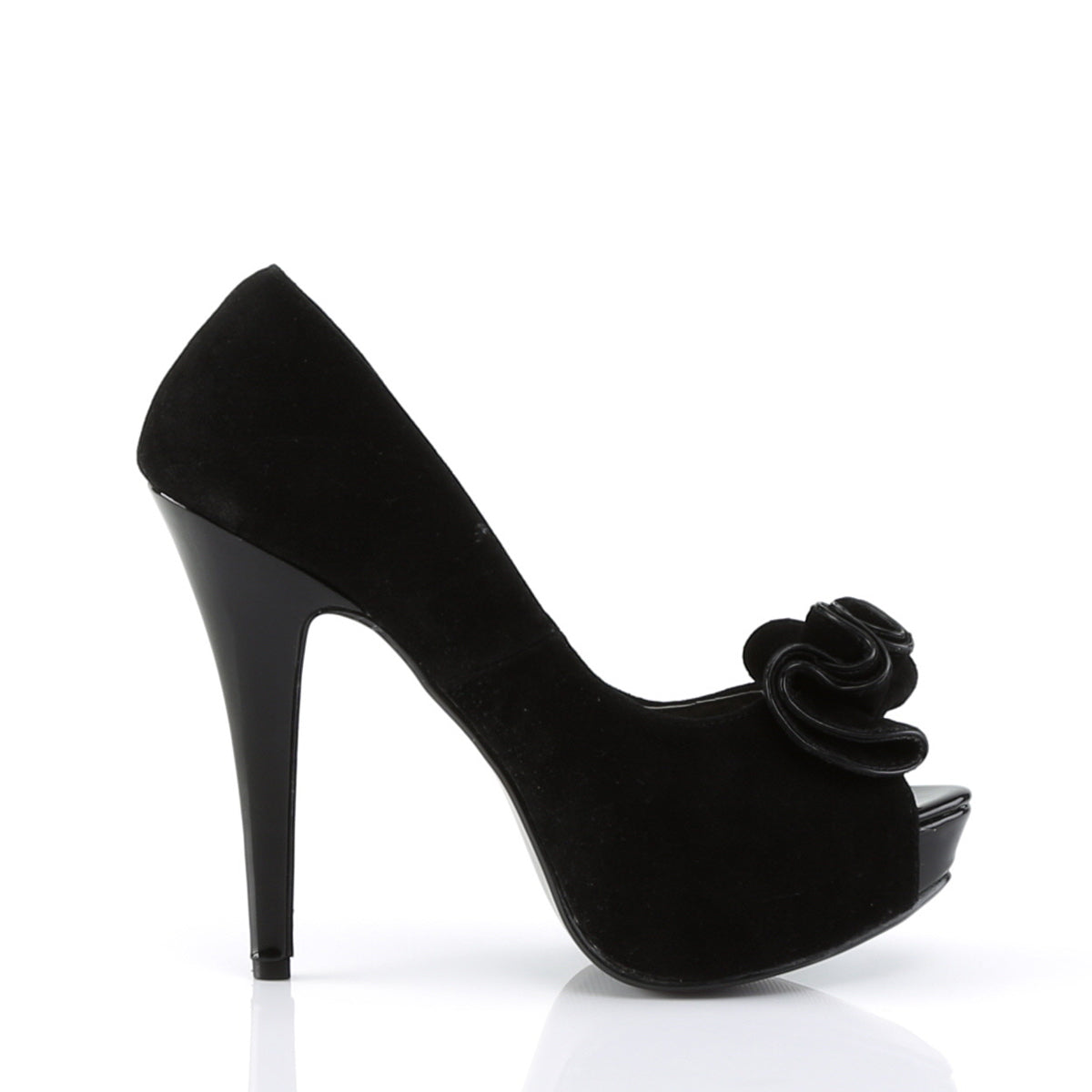 Pin Up Couture Pompes pour femmes LOLITA-10 BLK SUDE PU