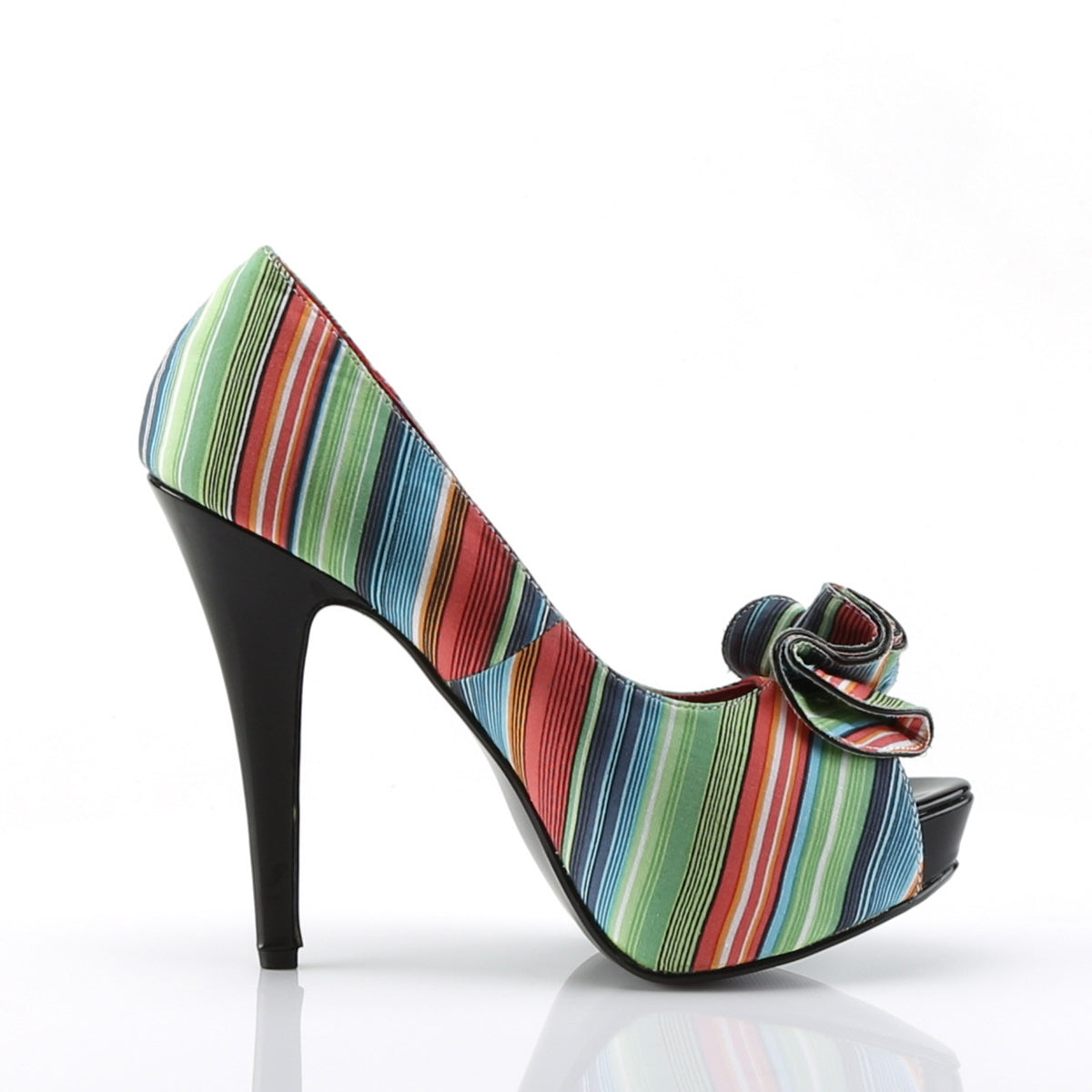 Pin Up Couture Pompes pour femmes LOLITA-12 Tissu d'impression Serape
