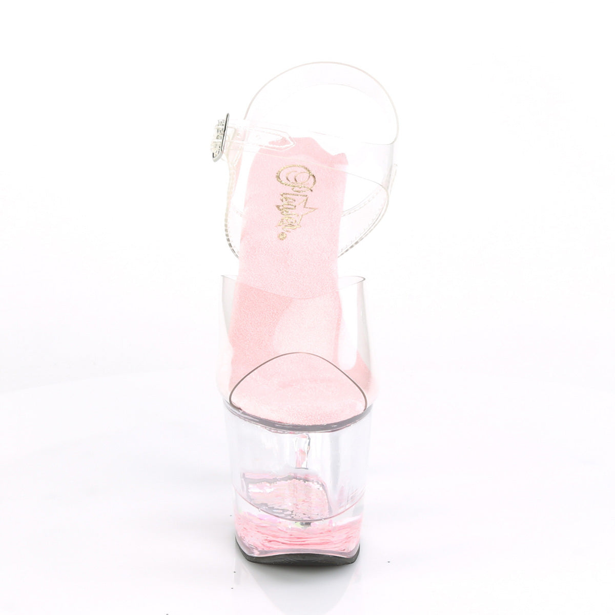 Pleaser Sandales pour femmes LOVESICK-708Gh CLR / CLR-ROSE GLITTERS