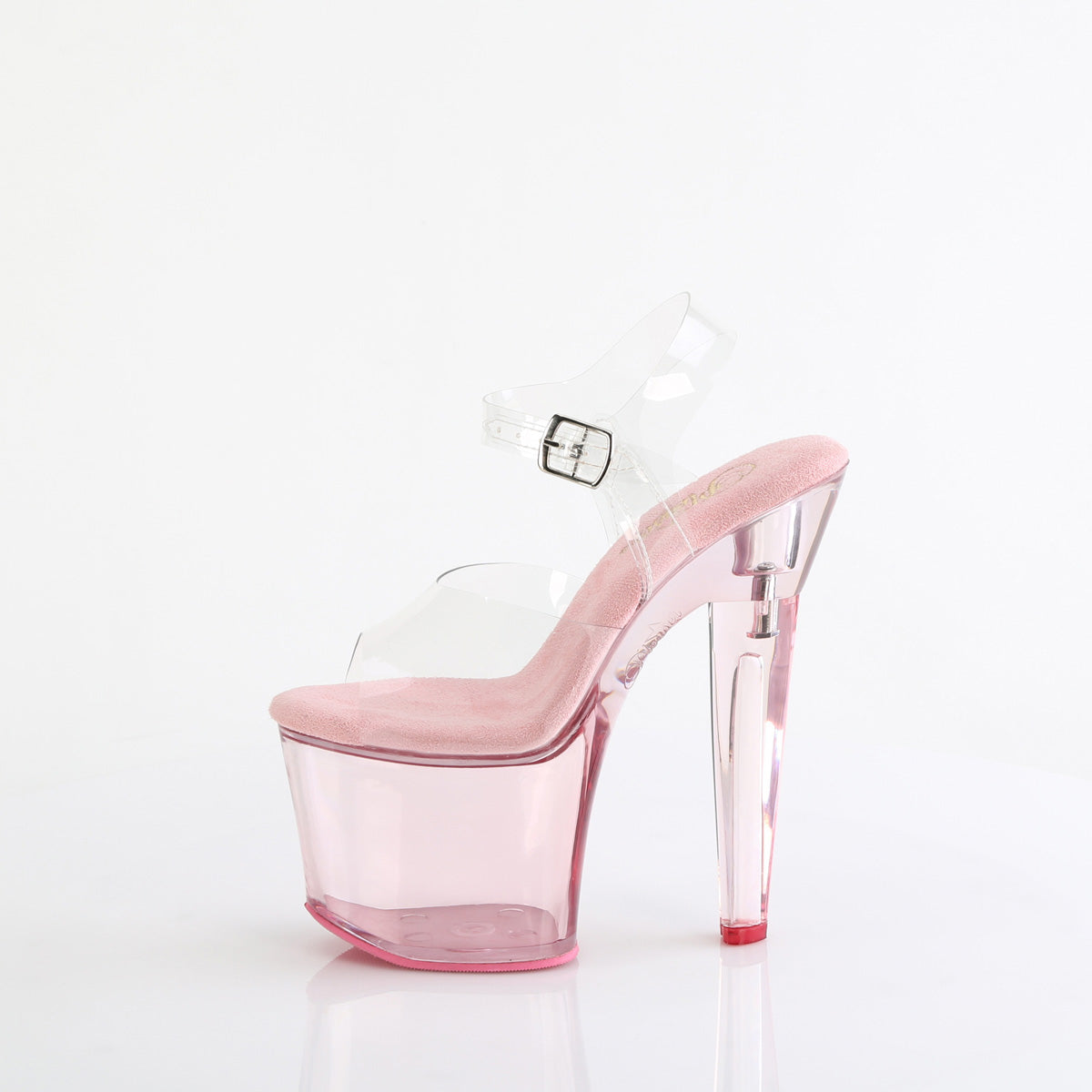 Pleaser LOVESICK-708T Clr/B. Pink Tinted
