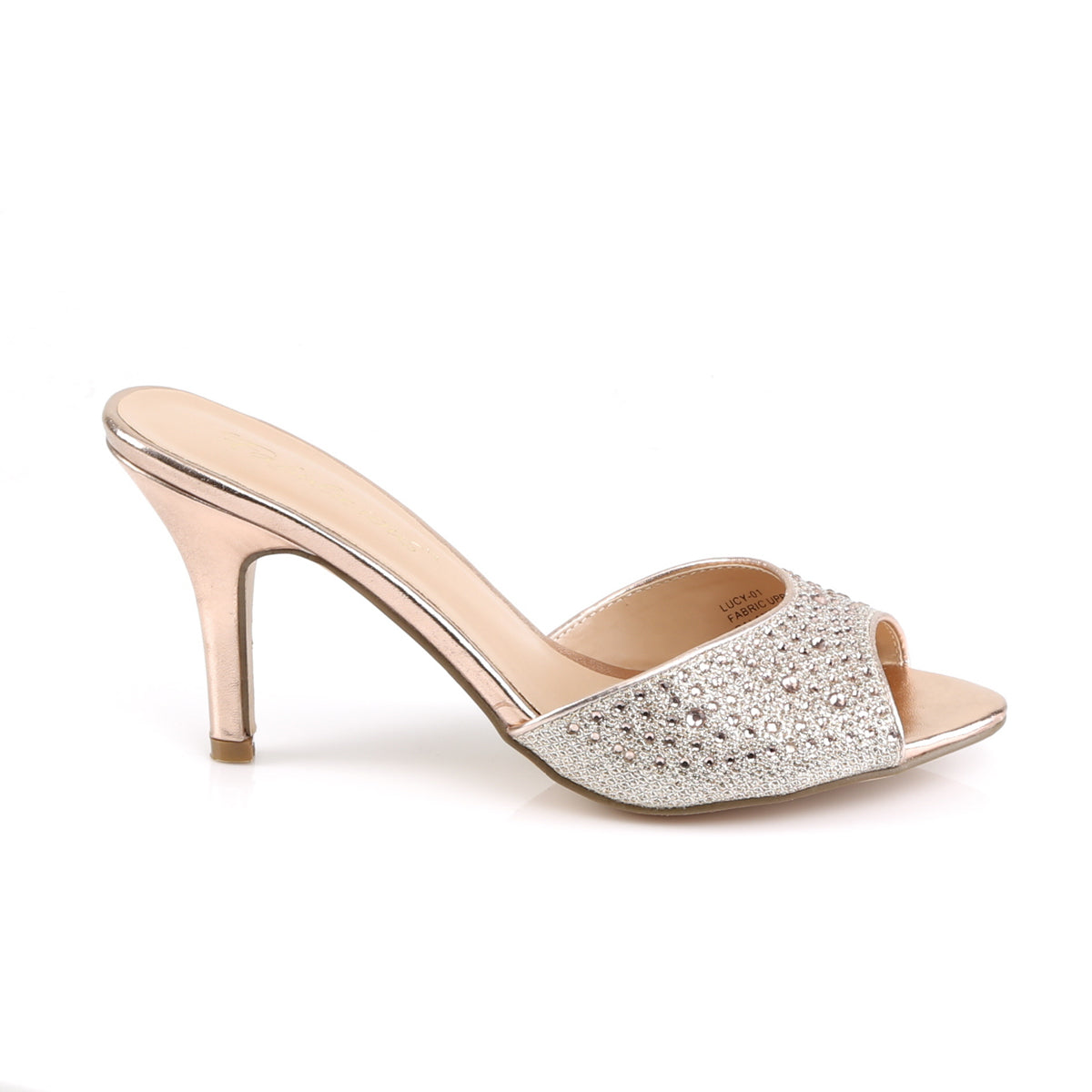 Fabulicious Pompes pour femmes LUCYTissu de maille de paillettes d'or -01