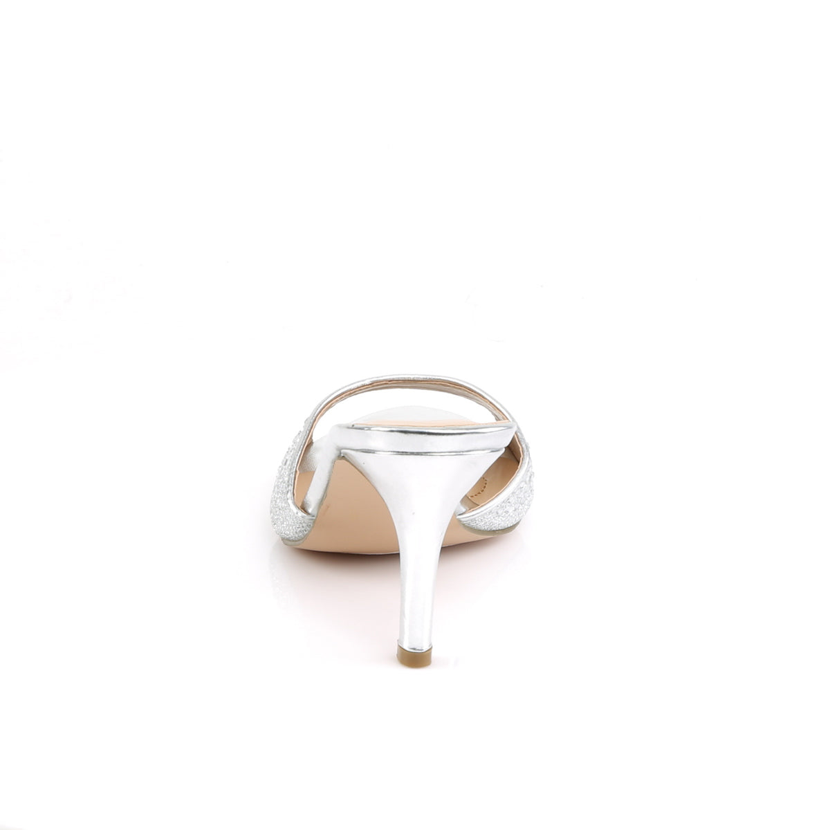 Fabulicious Pompes pour femmes LUCY-01 tissu de maille scintillante SLV