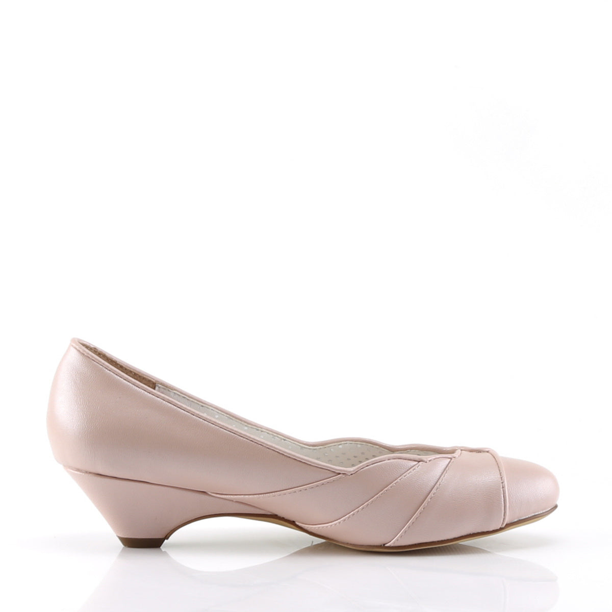 Pin Up Couture Pompes pour femmes LULU-05 B. Faux en faux rose