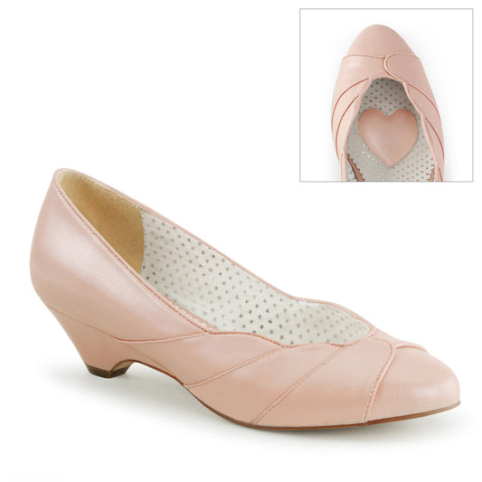 Pin Up Couture Pompes pour femmes LULU-05 B. Faux en faux rose