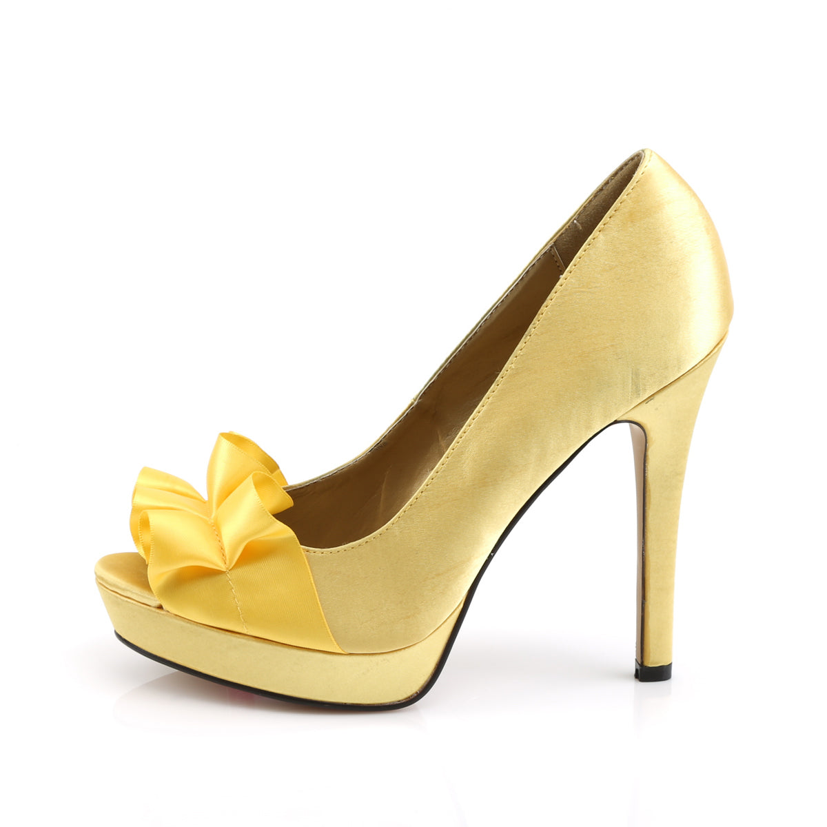 Fabulicious Pompes pour femmes LUMINA-42 satin jaune