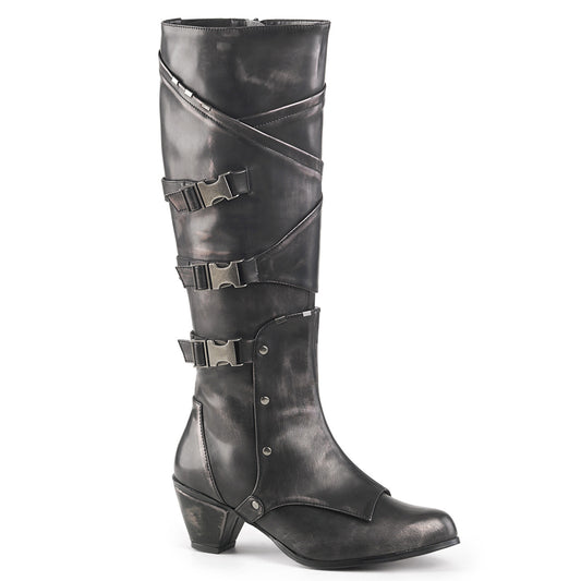 Funtasma Bottes pour femmes MAIDEN-8820 Pinceau en étain PU