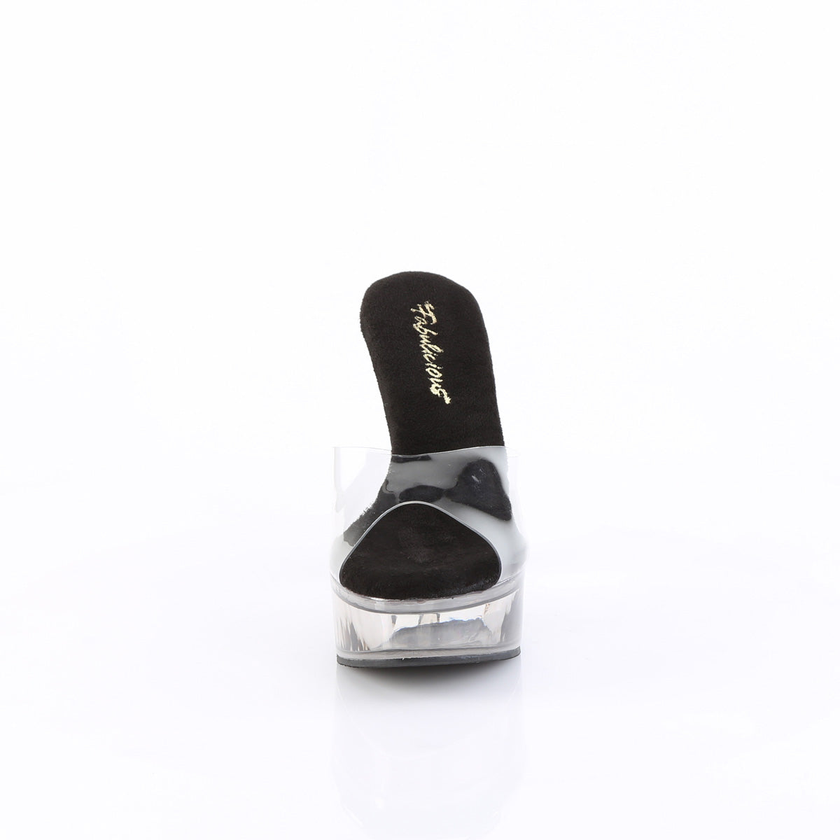 Fabulicious Women's Shoes MARTINI-501 Clr-Blk/Smoke Tinted