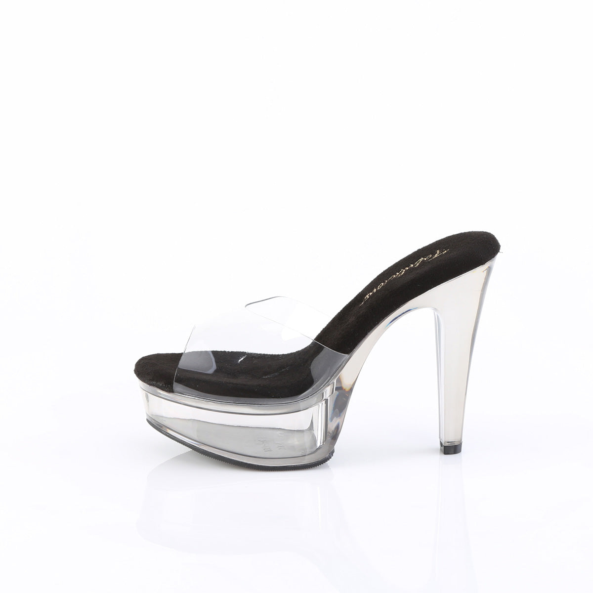 Fabulicious Women's Shoes MARTINI-501 Clr-Blk/Smoke Tinted