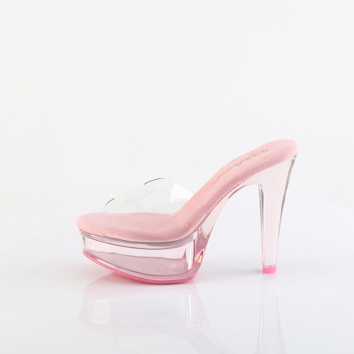 Fabulicious Women's Shoes MARTINI-501 Clr-B. Pink/B. Pink Tinted