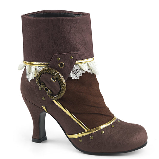 Funtasma Bottes pour femmes MATEY-115 Microfibre PU en détresse brun