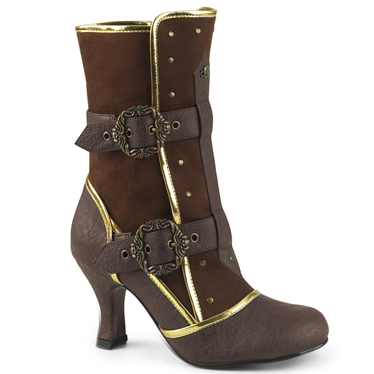 Funtasma Bottes pour femmes MATEY-205 brun en détresse PU-microfibre