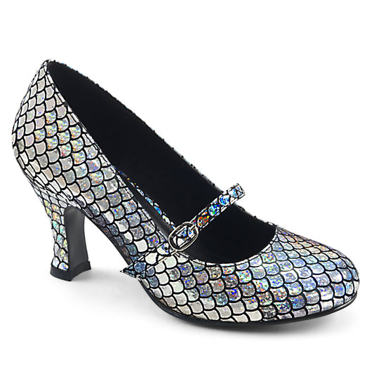 Funtasma Pompes pour femmes Mermaid-70 hologramme d'argent PU