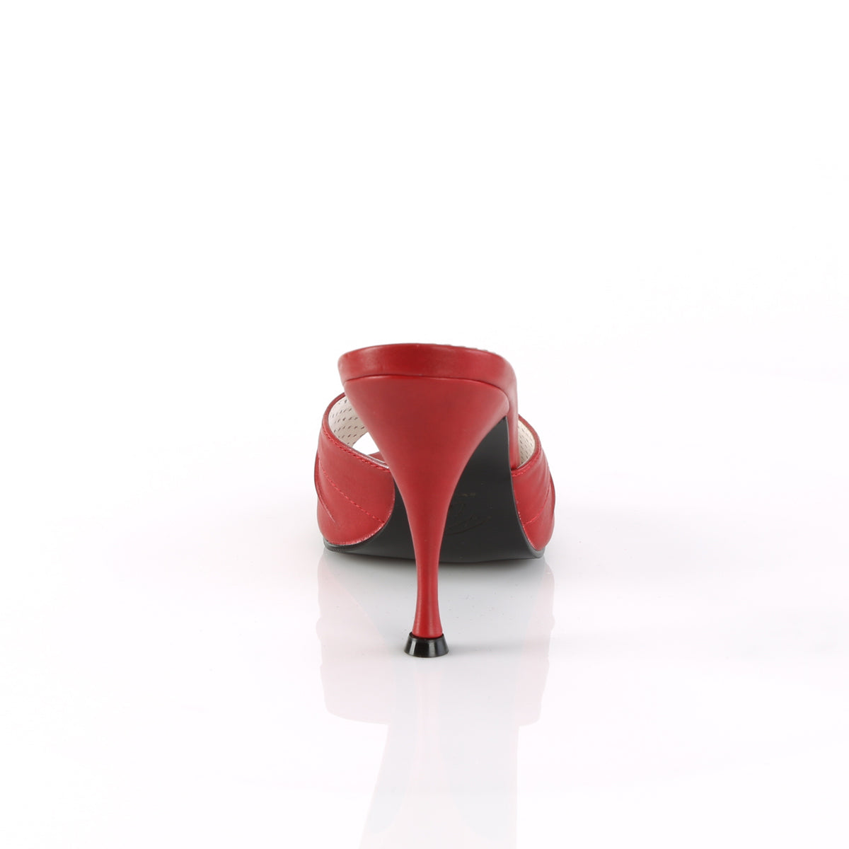 Pin Up Couture Pompes pour femmes MONROE-01 cuir rouge rouge