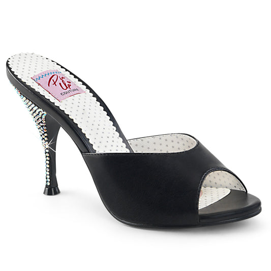 Pin Up Couture Pompes pour femmes MONROE-05 Cuir Faux Blk