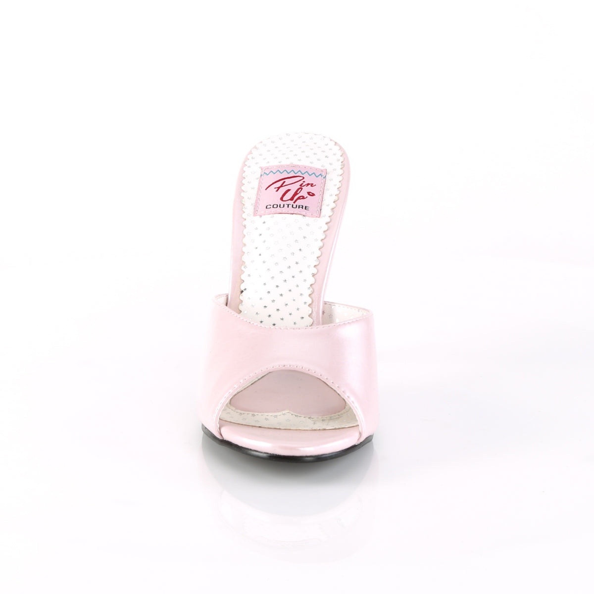 Pin Up Couture Pompes pour femmes MONROE-05 Cuir en faux rose