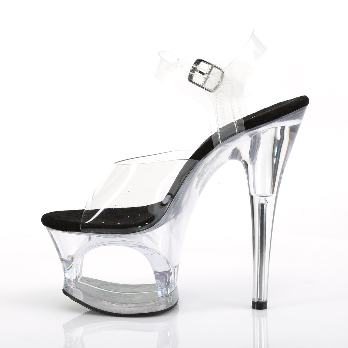 Pleaser Sandales pour femmes MOON-708 CLR-BLK / CLR