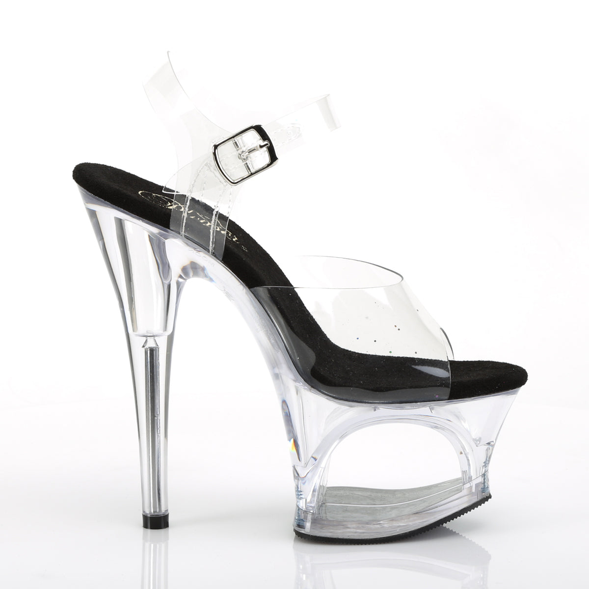 Pleaser Sandales pour femmes MOON-708 CLR-BLK / CLR