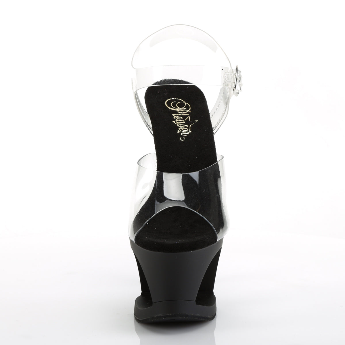 Pleaser Sandales pour femmes MOON-708 CLR / BLK MATTE