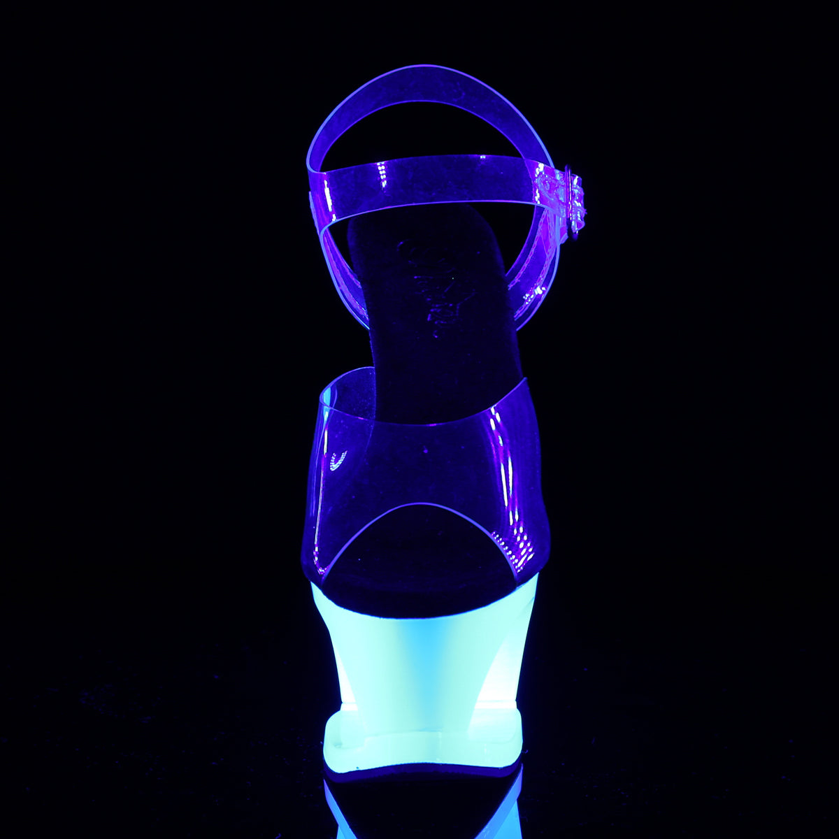 Pleaser Sandales pour femmes MOON-708udu CLR / NEON WHITE
