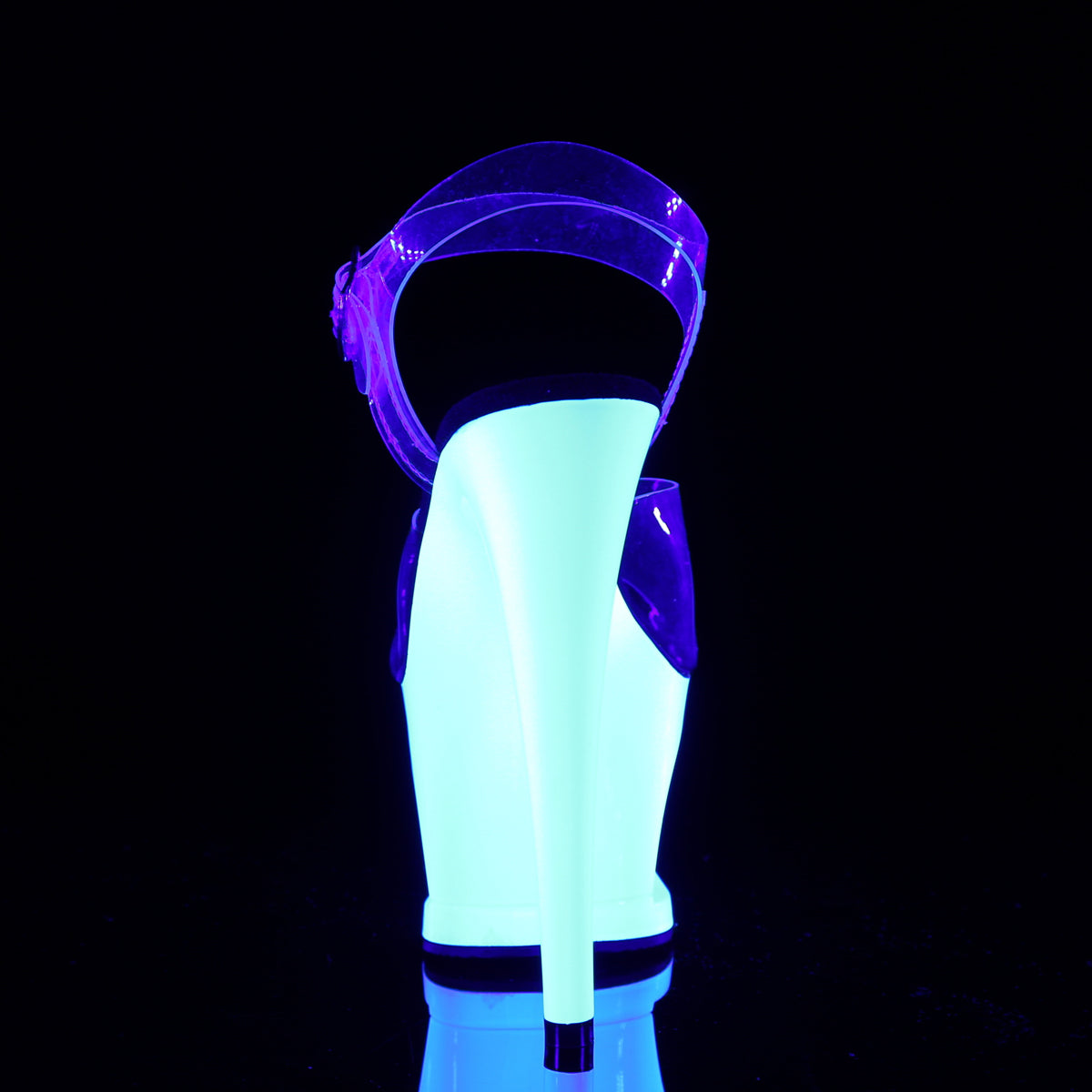 Pleaser Sandales pour femmes MOON-708udu CLR / NEON WHITE