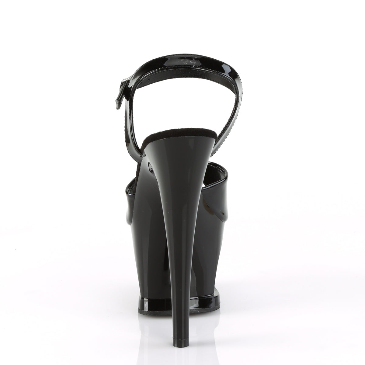 Pleaser Womens Sandals MOON-709CAT Blk/Blk-Slv