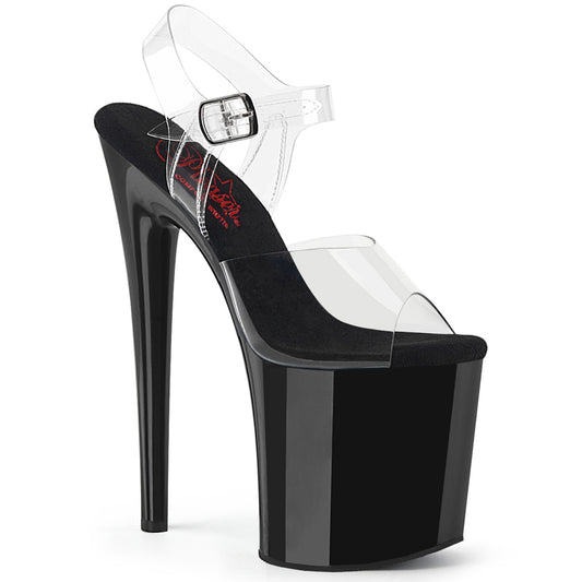 Pleaser   NAUGHTY-808 CLR / BLK