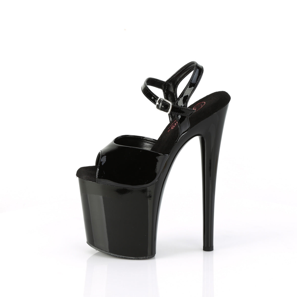 Pleaser Sandals NAUGHTY-809 Blk Pat/Blk