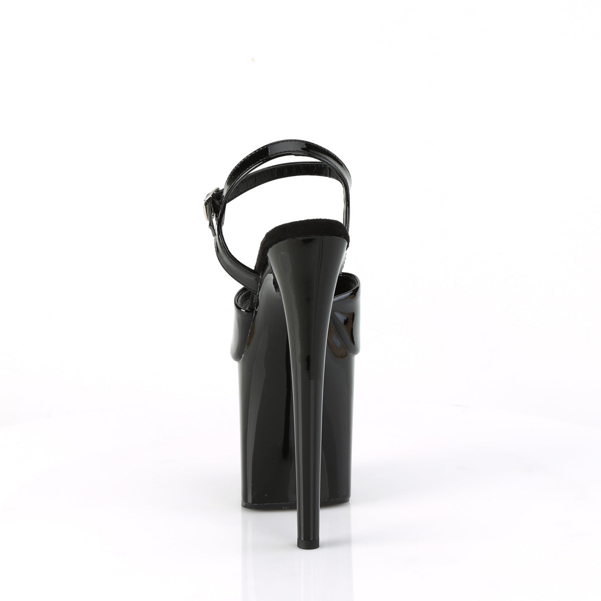 Pleaser Sandals NAUGHTY-809 Blk Pat/Blk