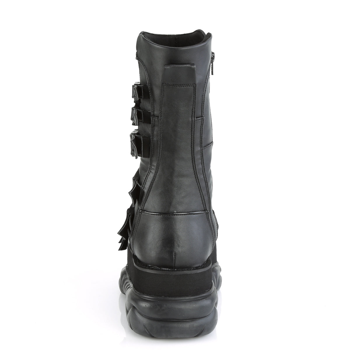 DemoniaCult Bottes pour hommes NEPTUNE-210 Cuir végétalien BLK