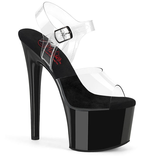 Pleaser   PASSION-708 CLR / BLK