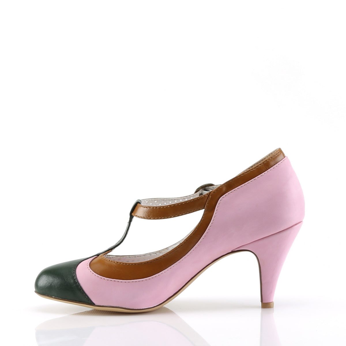 Pin Up Couture Pompes pour femmes PEACH-03 B.Pink Multi Faux Cuir