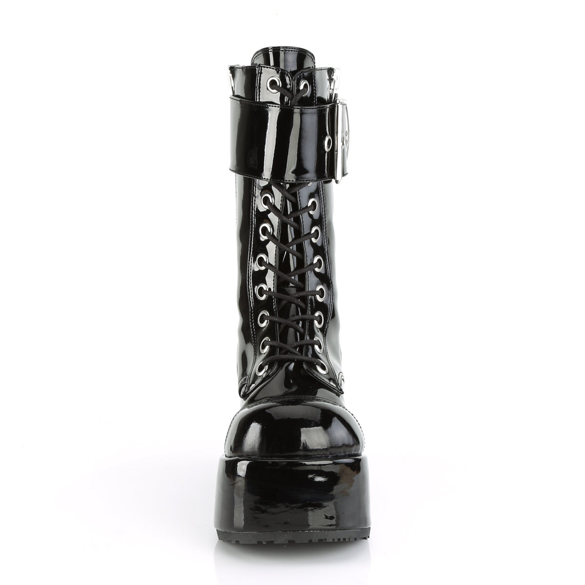 DemoniaCult Bottes pour hommes PETROL-150 blk pat