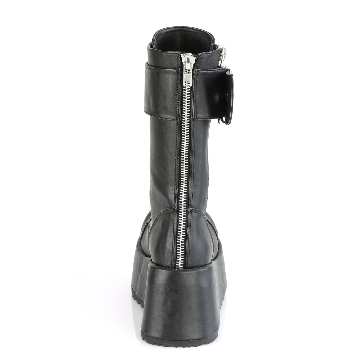 DemoniaCult Bottes pour hommes PETROL-150 Cuir végétalien BLK