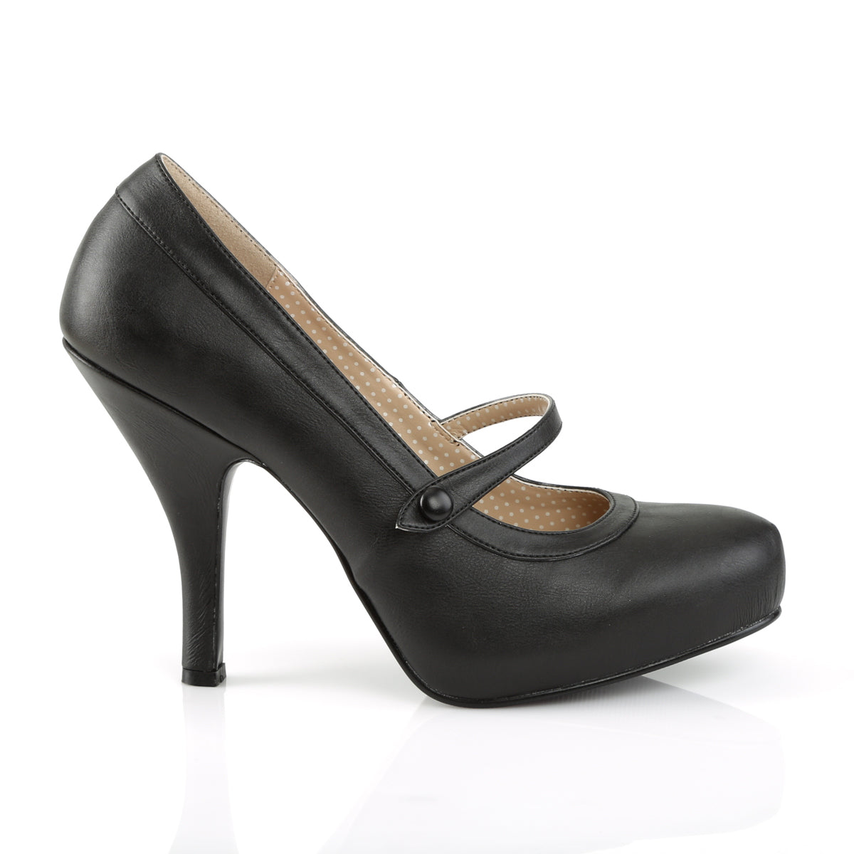 Pleaser Pink Label Pompes pour femmes PINUP-01 Cuir en faux BLK