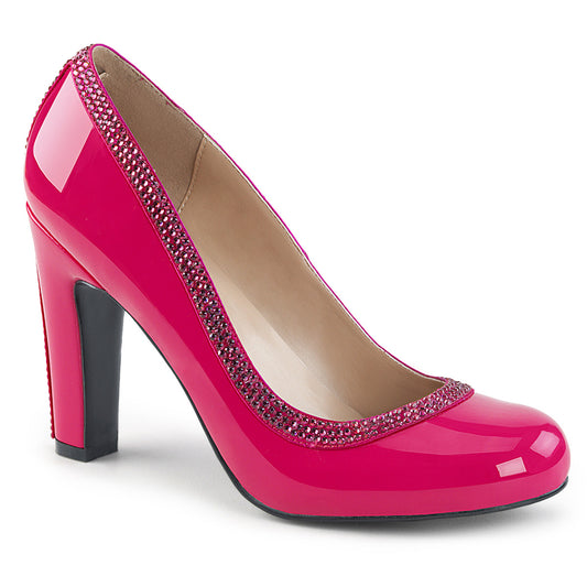 Pleaser Pink Label Pompes pour femmes QUEEN-04 H. Pat rose