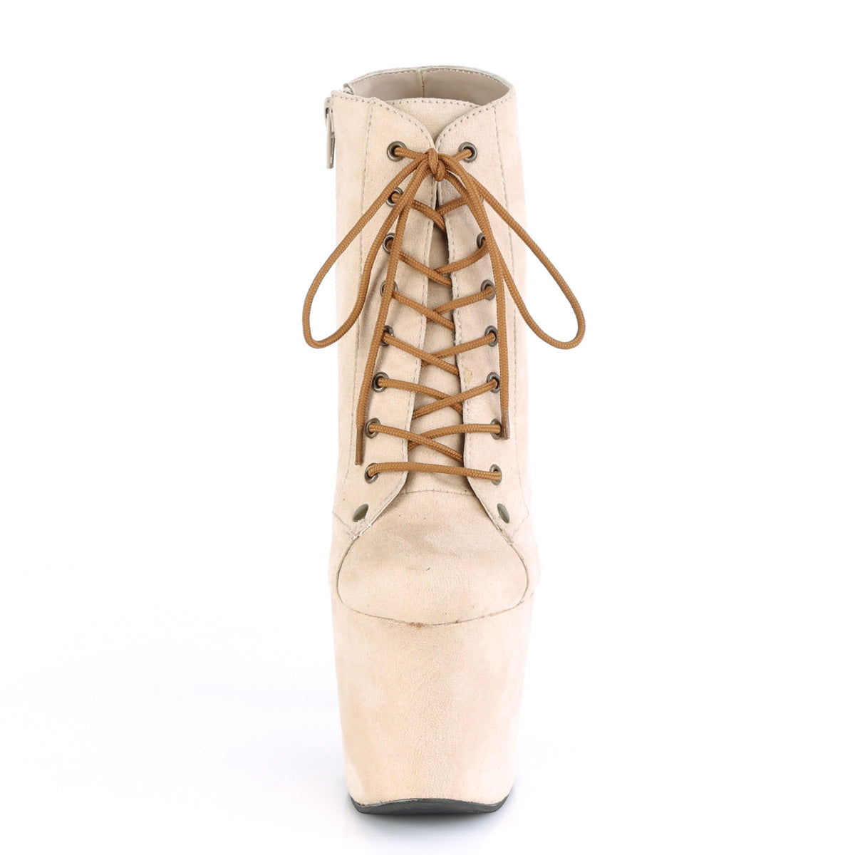 Pleaser Bottines pour femmes RADIANT-1005 beige faux daim / beige faux daim