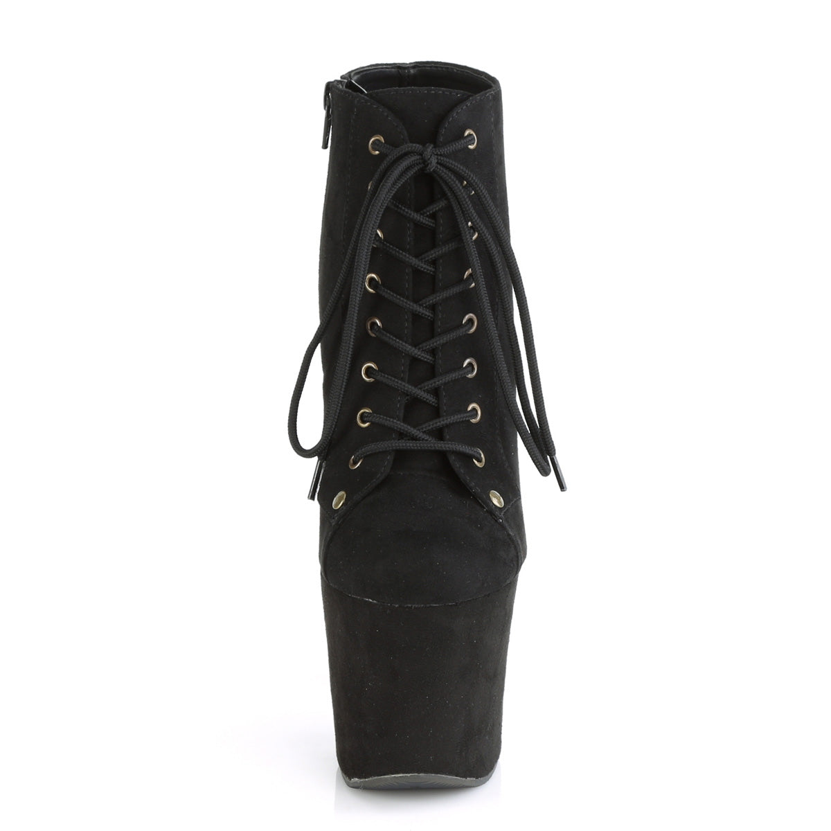 Pleaser Bottines pour femmes RADIANT-1005 BLK FAUX SUDE / BLK FAUX SUDE