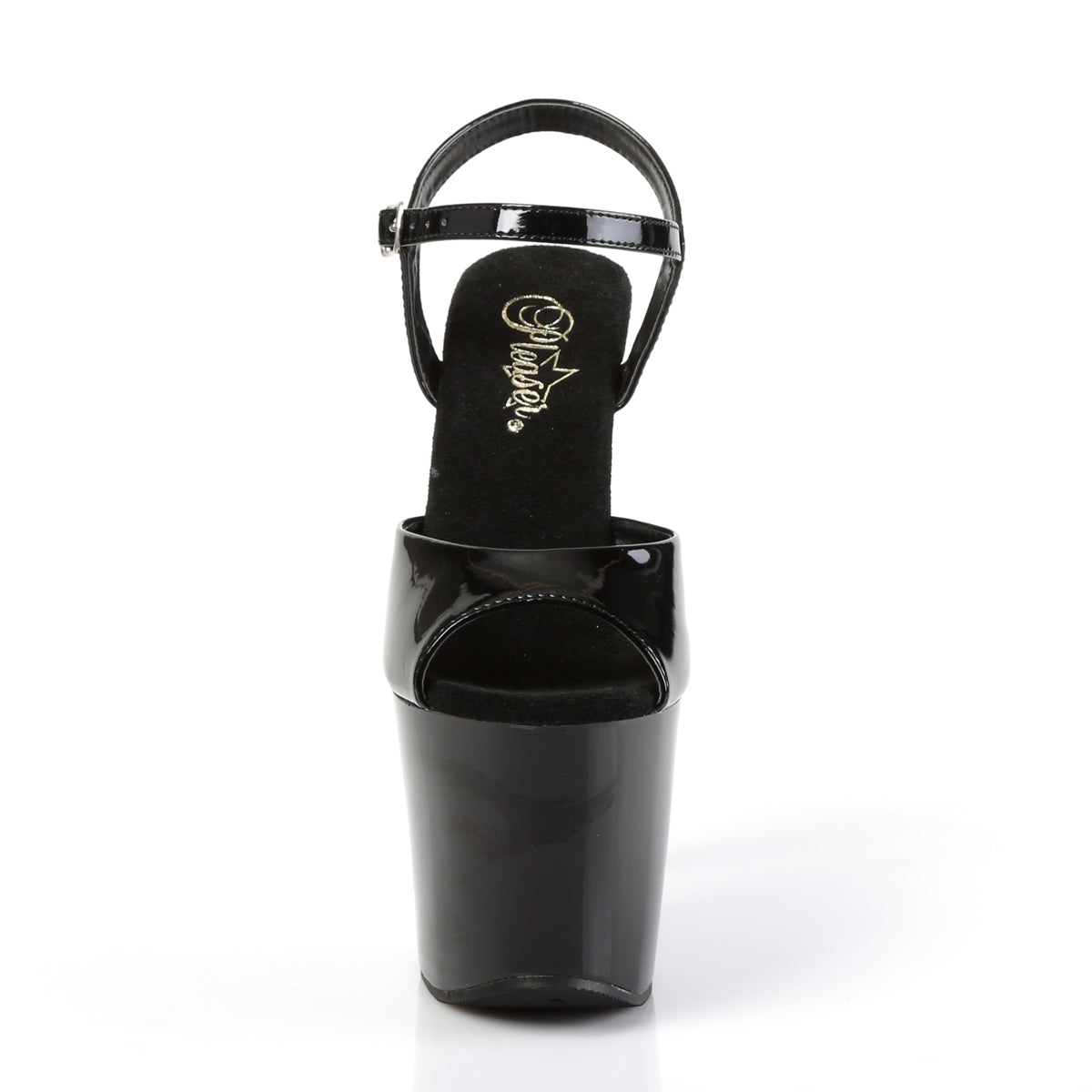 Pleaser Sandales pour femmes RADIANT-709 blk pat / blk