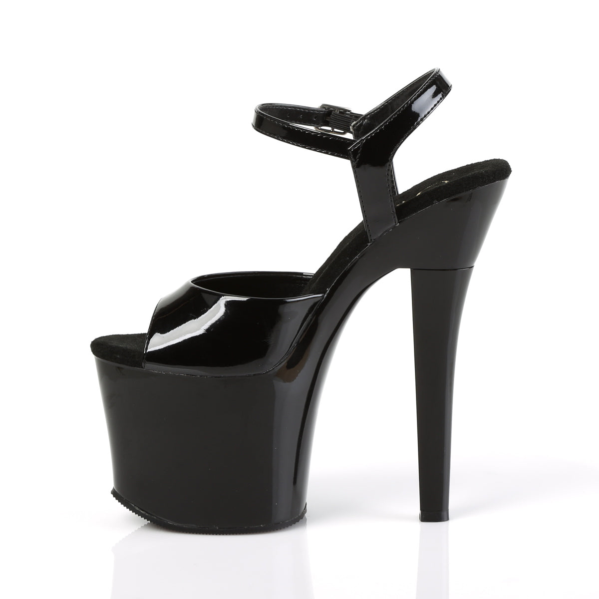 Pleaser Sandales pour femmes RADIANT-709 blk pat / blk
